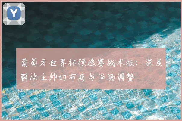 葡萄牙世界杯预选赛战术板：深度解读主帅的布局与临场调整